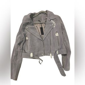Anthropologie suede Moto jacket, size L